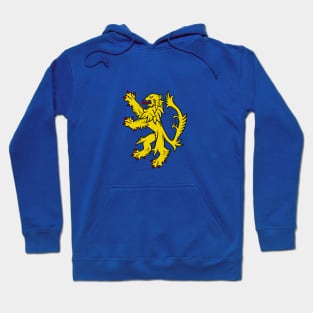 Lion Rampant On A Field Of Azure Hoodie